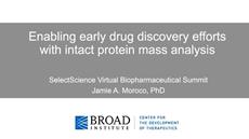 Enabling early drug discovery efforts with intact protein mass analysis