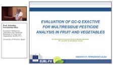 Multi-Residue Analysis of Pesticides in Fruit and Vegetables